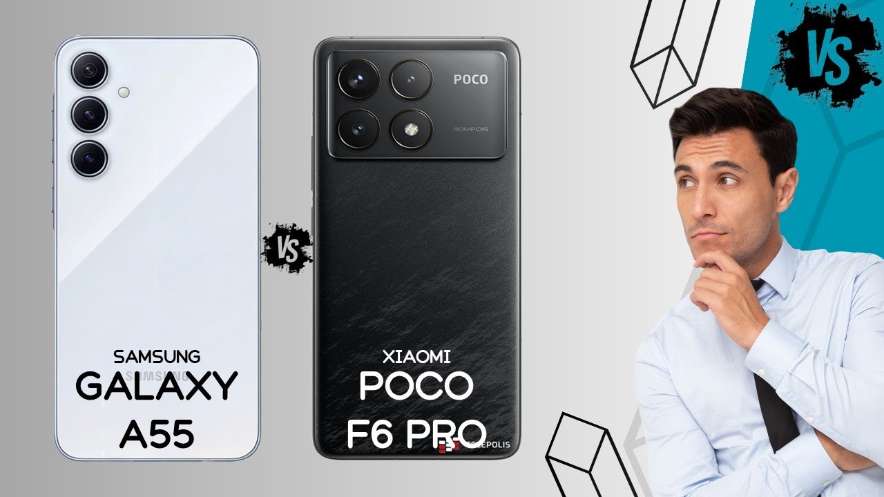 Xiaomi Poco F6 Pro VS Samsung Galaxy A55 : duel of mid-range smartphones